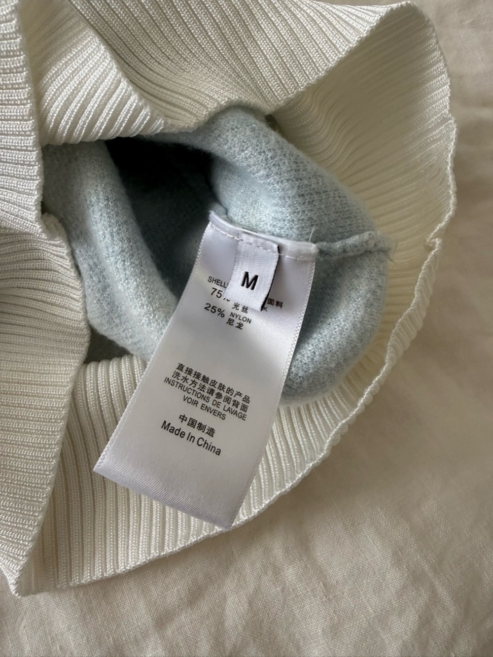 Alexander Wang Towel Gingham Polo Top in Oxford Blue & White - Picture 11 of 12